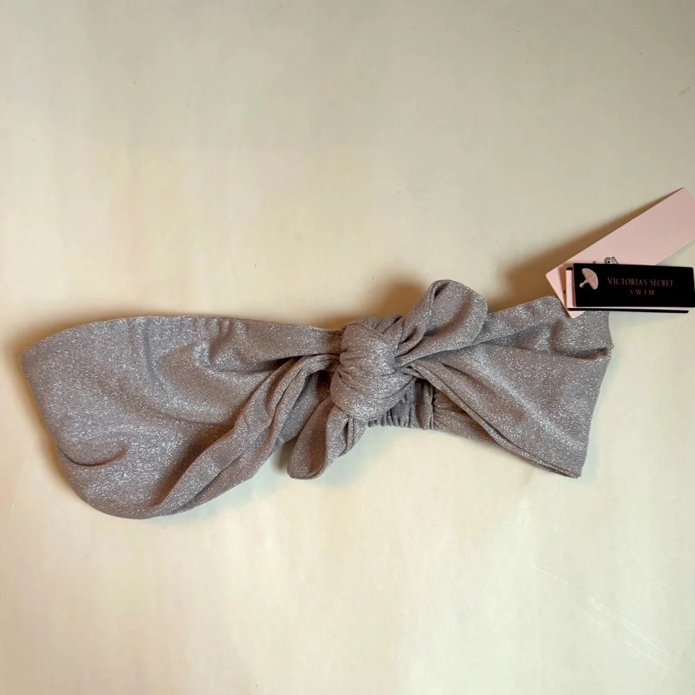 NEW Victoria’s Secret Headband NWT Hairband Metallic Sparkle Light Purpl…